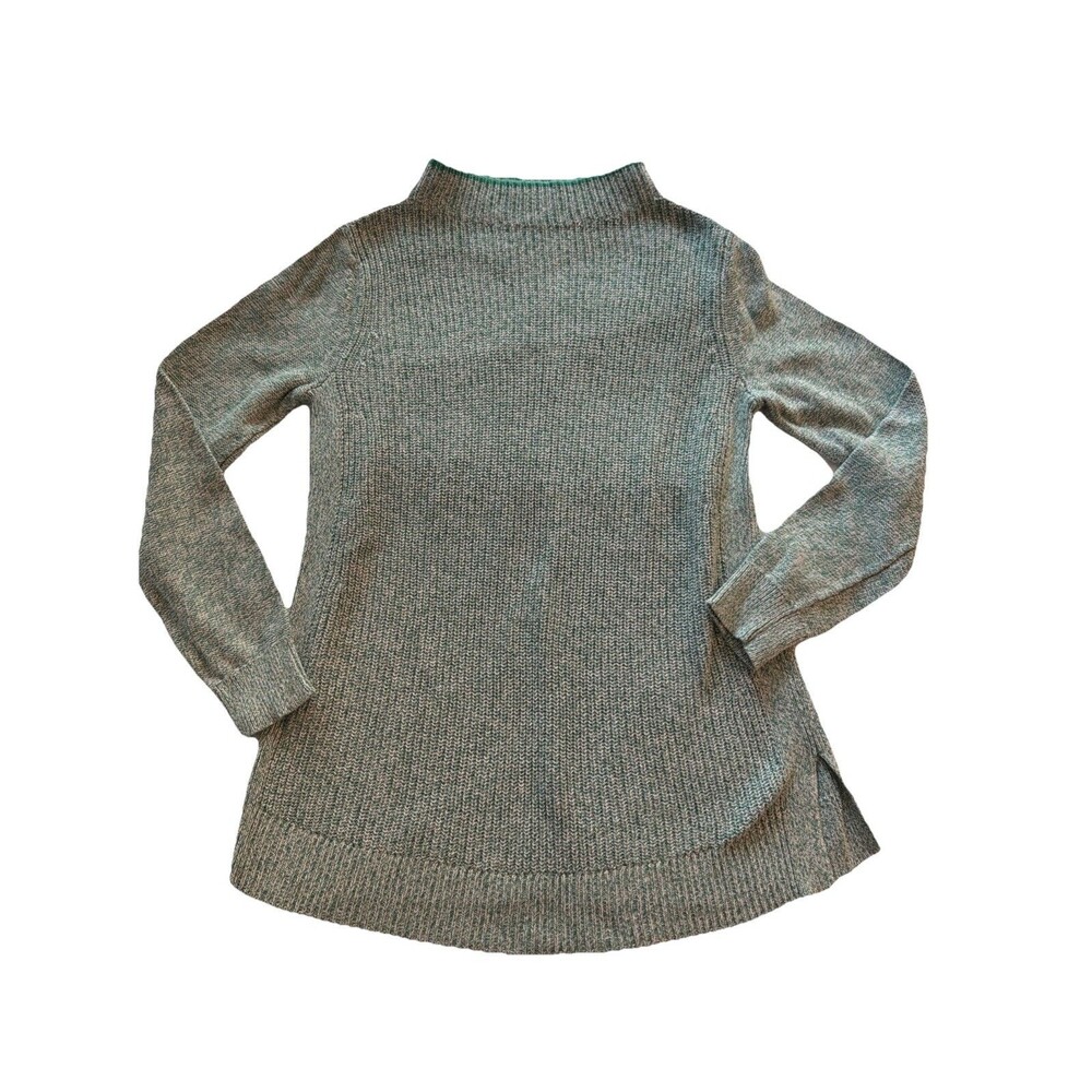 Loft Women’s Light Green Soft Mock Neck knitted Sweater, Size Small st patrick